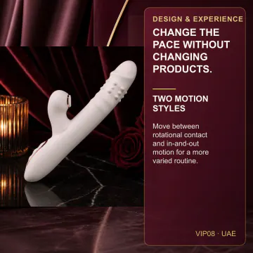 Rechargeable Suction Rotating Telescopic Vibrator VIP08 product image view 3