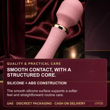 Rechargeable Pink Vibrator Wand VIP09 product image view 4