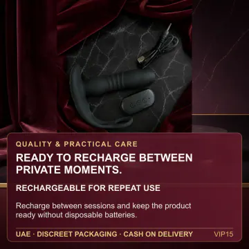 Rechargeable Remote-Control Vibrating Telescopic Dildo VIP15 product image view 4
