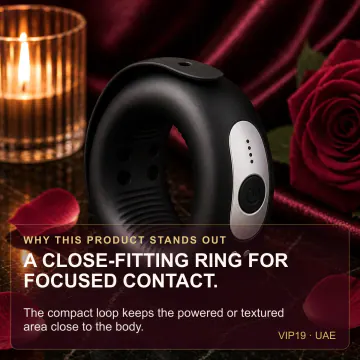 Rechargeable Vibrating Penis Ring VIP19 product image view 3