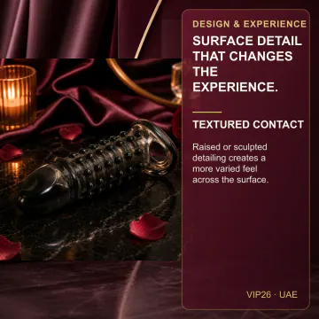 Black Spiked Penis Sleeve VIP26 product image view 3