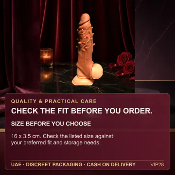 Raised Texture Penis Sleeve VIP28 product image view 4