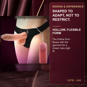 Wearable Hollow Strap-On Dildo - Skin Color VIP39 product image view 3