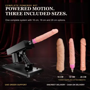 Sex Machine with 3 Attachments 16/18/26 cm VIP53 product image view 2