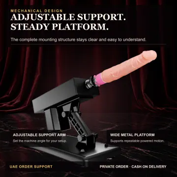 Sex Machine with 3 Attachments 16/18/26 cm VIP53 product image view 3