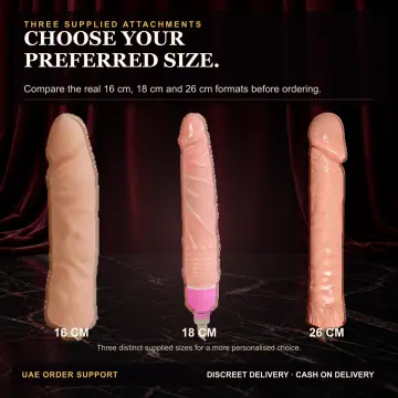 Sex Machine with 3 Attachments 16/18/26 cm VIP53 product image view 4