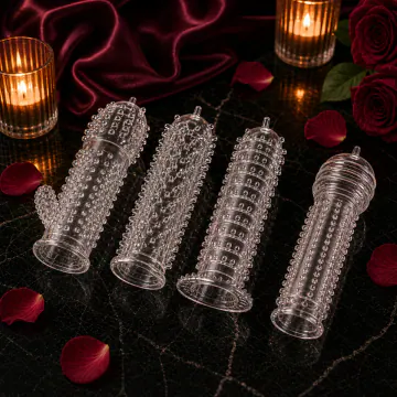 4-Piece Silicone Penis Sleeve Set VIP22 product image view 5
