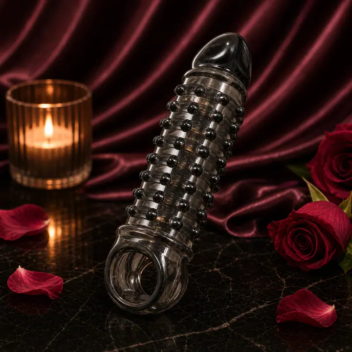 Black Spiked Penis Sleeve VIP26 product image